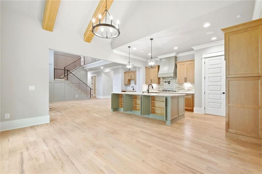 Furnished interior view inside a new home in , Flowery Branch (Image 19).