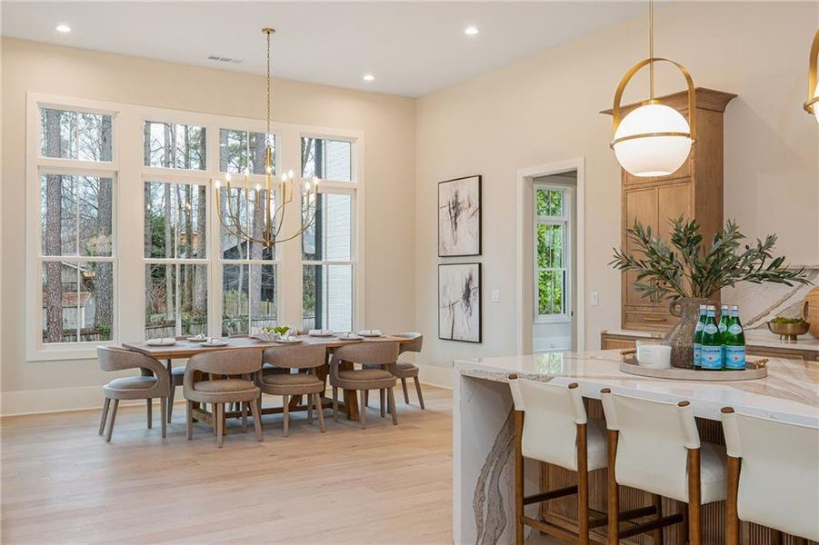 Furnished interior view inside a new home in , Alpharetta (Image 38).