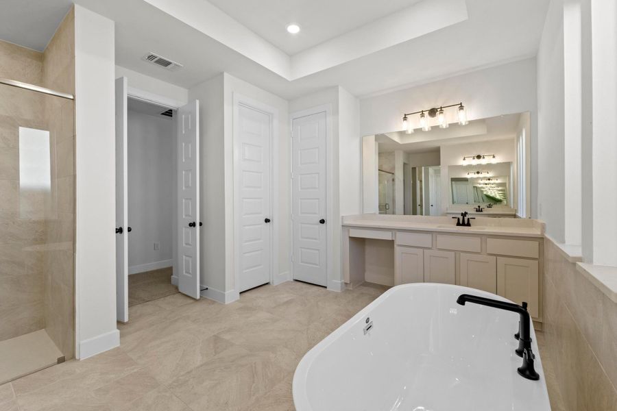 Furnished interior view inside a new home in Lariat, Liberty Hill (Image 14).