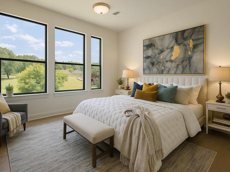Furnished interior view inside a new home in , Houston (Image 8).