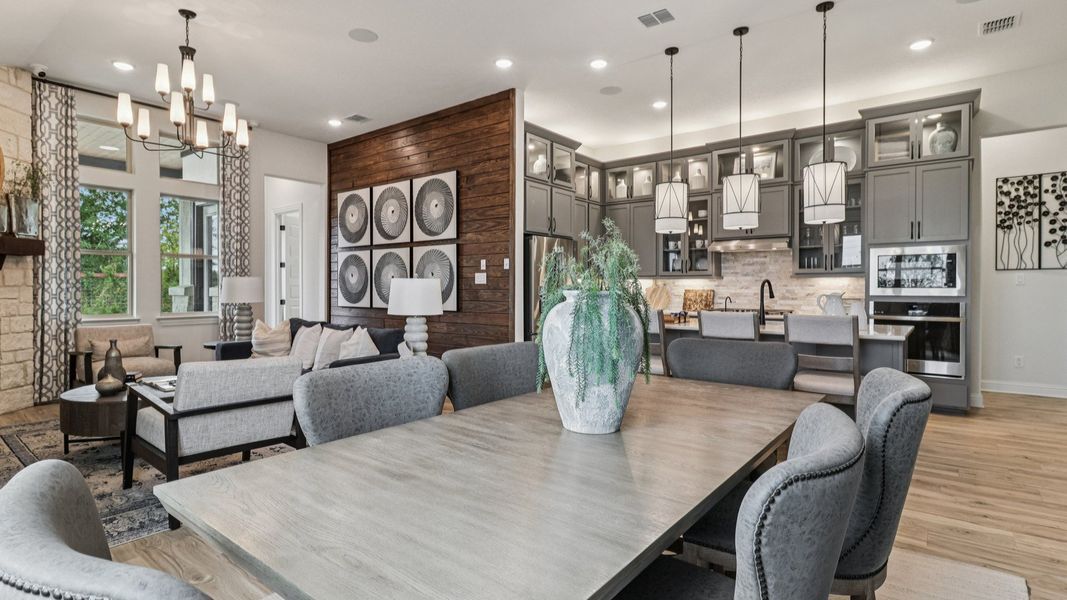 Representative furnished interior of a home built from the Juniper by DRB Homes in The Crossvine, Schertz (Image 14).