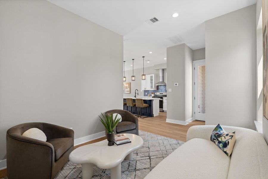 Furnished interior view inside a new home in , Houston (Image 39).