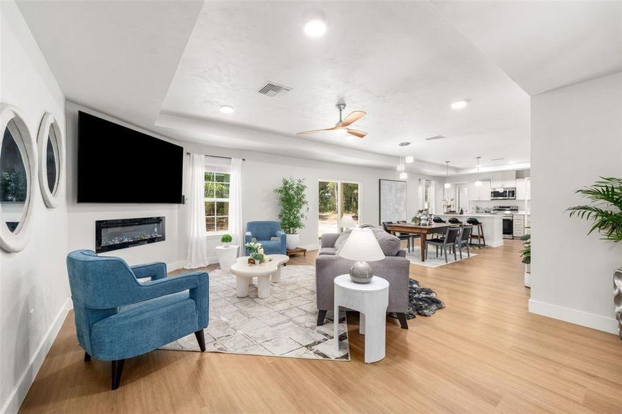 Furnished interior view inside a new home in , Bronson (Image 12). Furnished interior view inside a new home in , Bronson (Image 12).