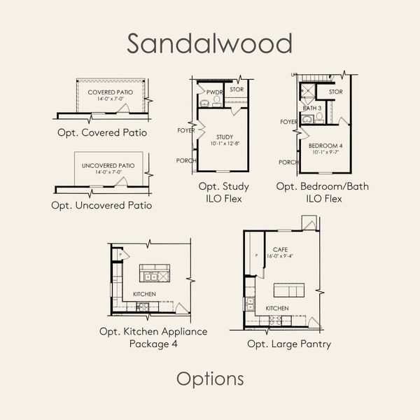 2D floor plan layout for the Sandalwood by Pulte Homes in Patterson Ranch, Georgetown, TX (Image 5). 2D floor plan layout for the Sandalwood by Pulte Homes in Patterson Ranch, Georgetown, TX (Image 5).