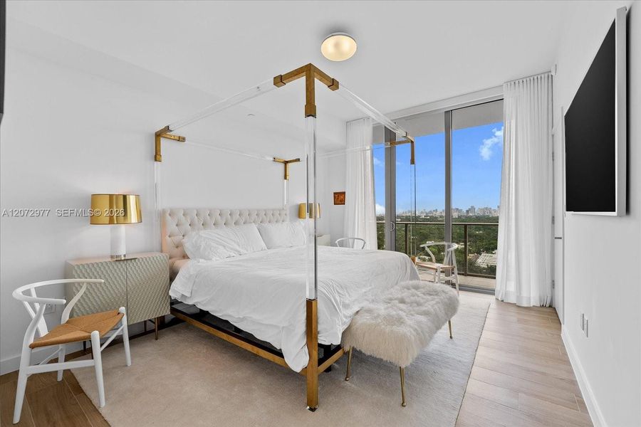 Furnished interior view inside a new home in , Miami (Image 10).