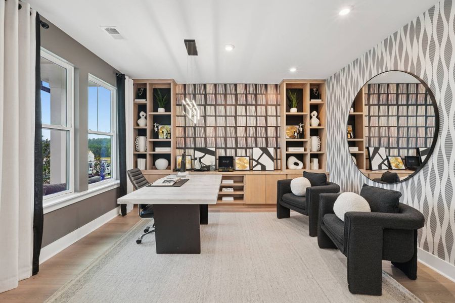 Representative furnished interior of a home built from the Foxtail Manor by Tri Pointe Homes in Altis At Serenity, Fuquay Varina (Image 18).