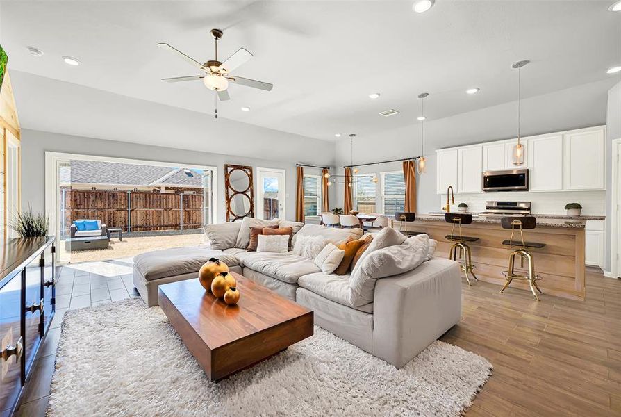Furnished interior view inside a new home in Woodstone, Providence Village (Image 17). Furnished interior view inside a new home in Woodstone, Providence Village (Image 17).