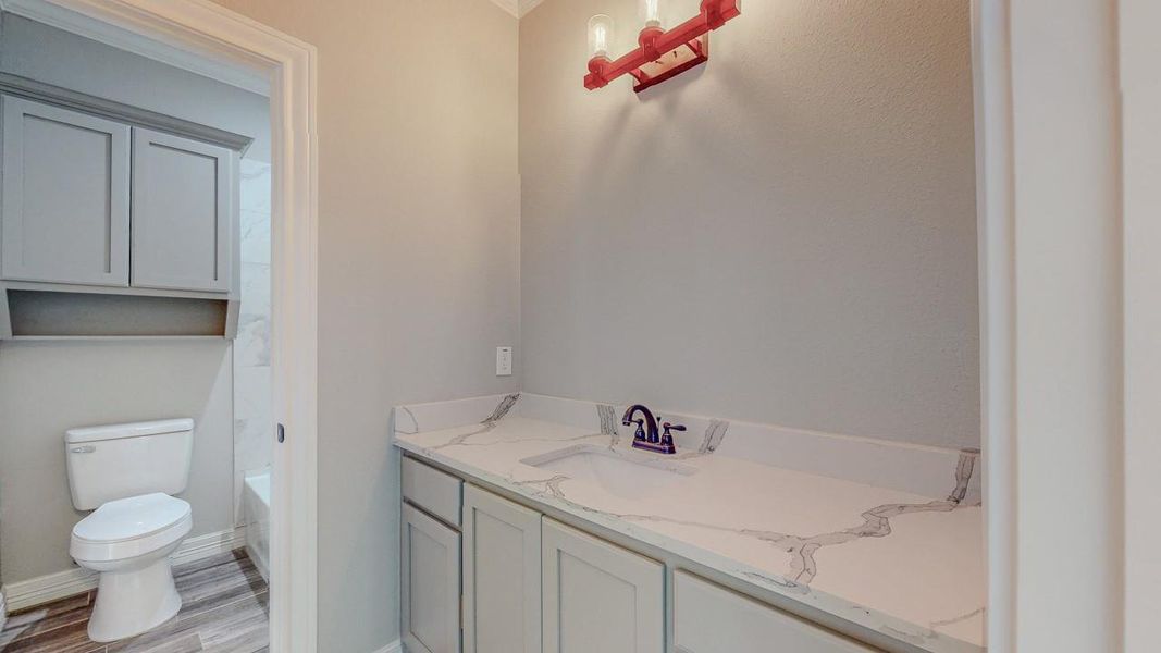 Furnished interior view inside a new home in , Beaumont (Image 29).