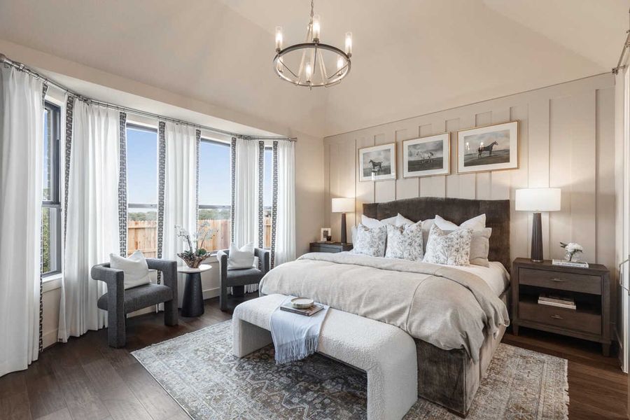 Representative Primary Bedroom - some options shown