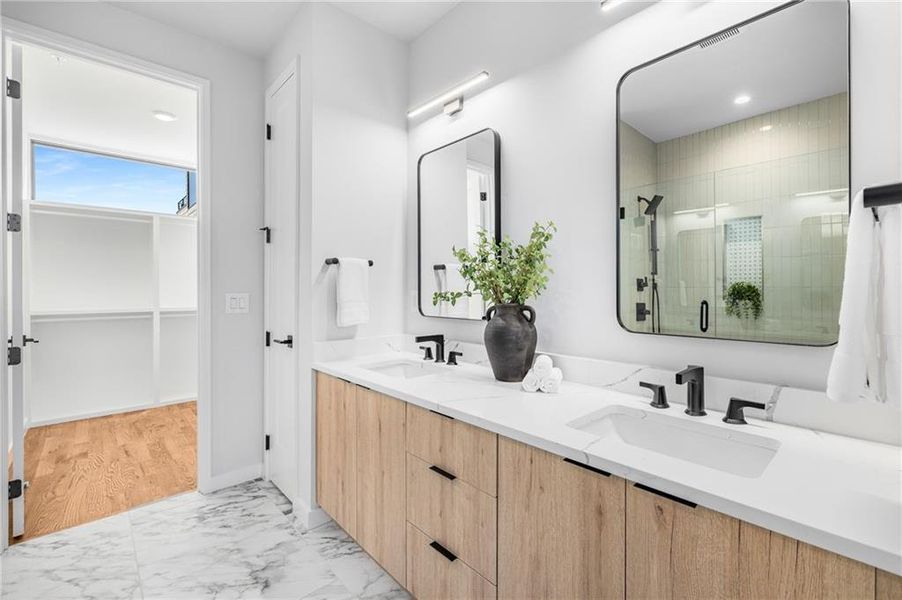 Furnished interior view inside a new home in , Atlanta (Image 13).