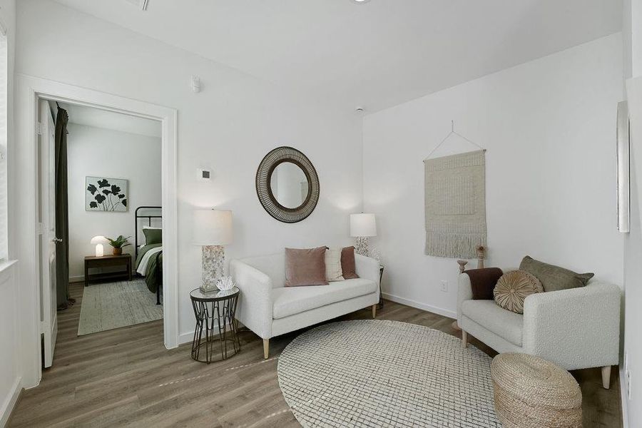 Furnished interior view inside a new home in Highland Commons, Houston (Image 5).