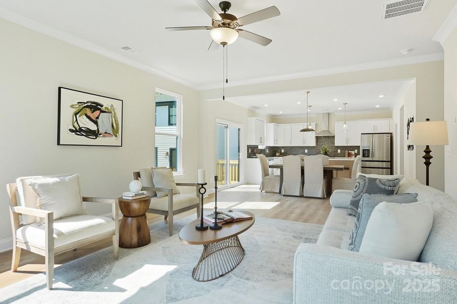 Furnished interior view inside a new home in , Charlotte (Image 6).