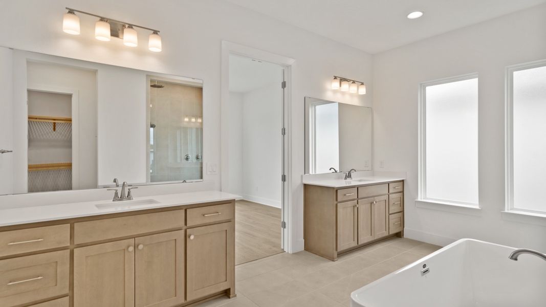 Furnished interior view inside a new home in Reserve at Berry Bay, Wimauma (Image 9).