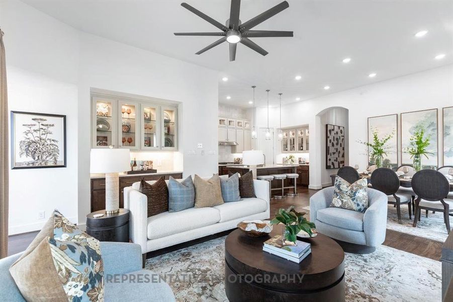 Furnished interior view inside a new home in Treeline, Justin (Image 4).