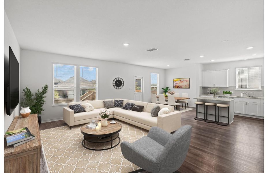 Representative furnished interior of a home built from the Monroe by Centex in Davis Ranch, San Antonio (Image 6).