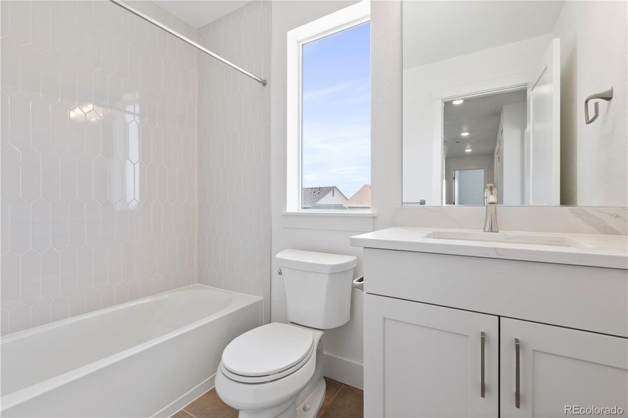 Furnished interior view inside a new home in Dillon Pointe - Skyview, Broomfield (Image 7).