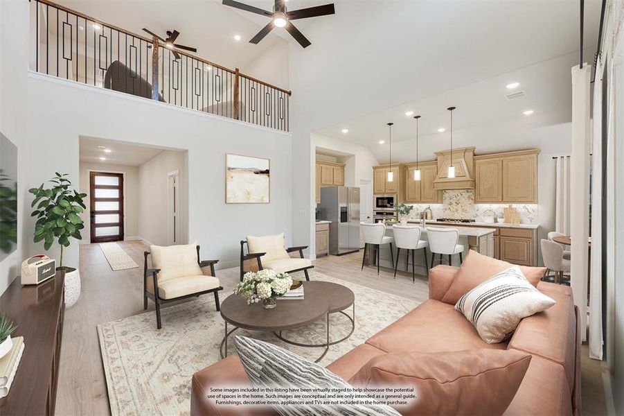 Furnished interior view inside a new home in Woodstone, Providence Village (Image 15). Furnished interior view inside a new home in Woodstone, Providence Village (Image 15).