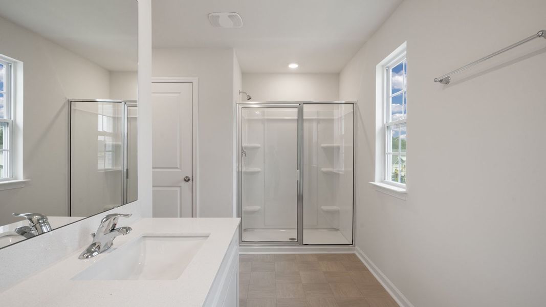 Furnished interior view inside a new home in Ridgewood Farms, Winterville (Image 14). Furnished interior view inside a new home in Ridgewood Farms, Winterville (Image 14).
