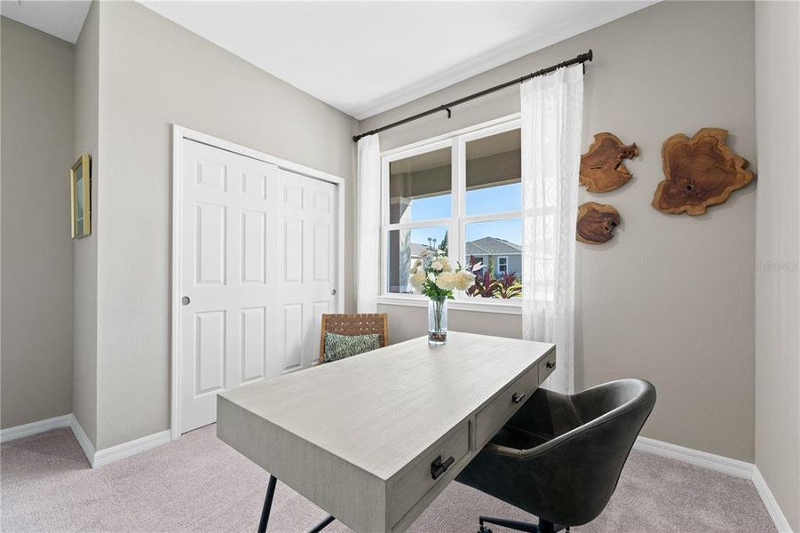 Furnished interior view inside a new home in Groves at Grand Island, Grand Island (Image 10).