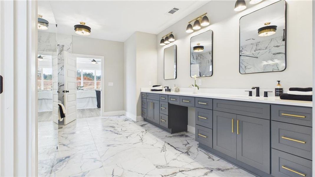 Furnished interior view inside a new home in , Atlanta (Image 5).