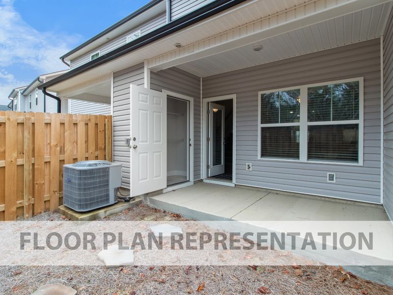 Athens Plan Covered Back Porch | Ivey Homes