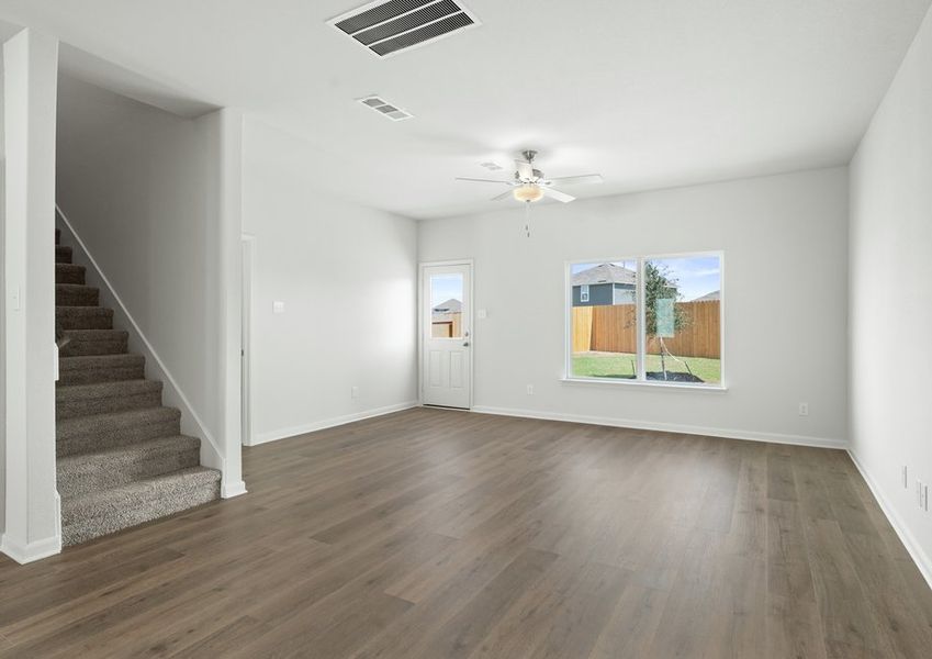 The family room is a large, open living space. The family room is a large, open living space.