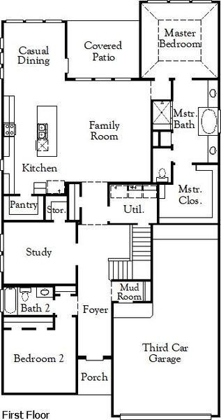 2D floor plan layout of this home in Sauls Ranch East, Round Rock, TX (Image 4). 2D floor plan layout of this home in Sauls Ranch East, Round Rock, TX (Image 4).