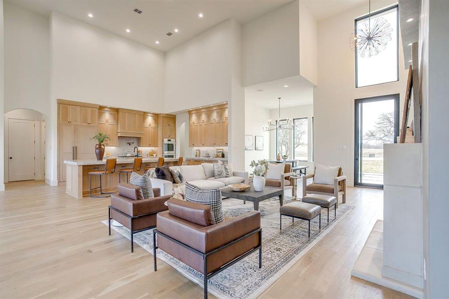 Furnished interior view inside a new home in , Weatherford (Image 9).