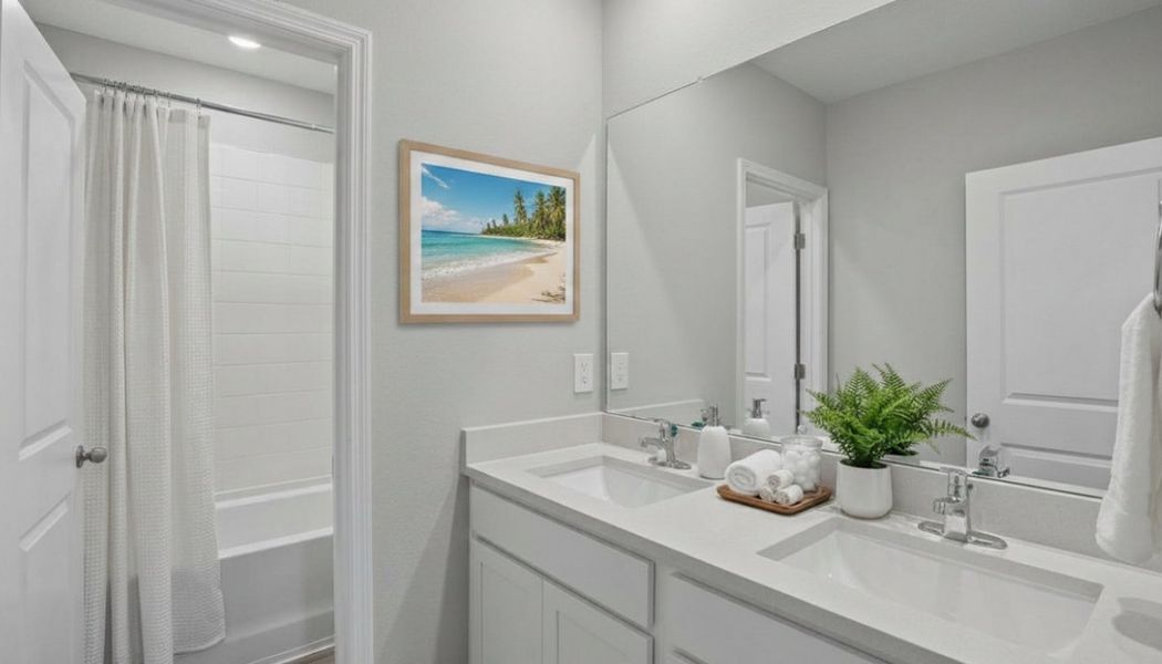 Furnished interior view inside a new home in Deerbrook, Land O' Lakes (Image 15).