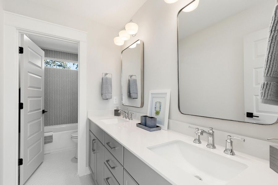 Furnished interior view inside a new home in Miller's Crossing, Johns Island (Image 42).