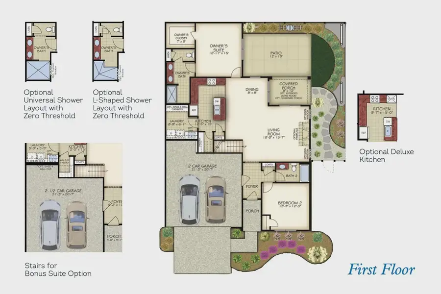 2D floor plan layout of this home in Courtyards by Carrell, Ocean Isle Beach, NC (Image 4). 2D floor plan layout of this home in Courtyards by Carrell, Ocean Isle Beach, NC (Image 4).
