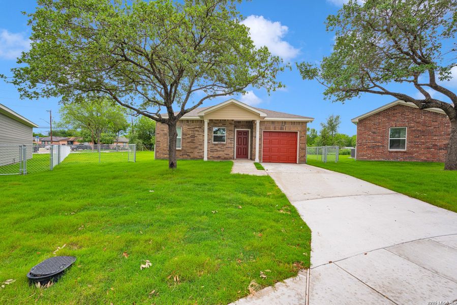Front exterior of a new home in , San Antonio, TX, highlighting curb appeal (Image 2). Front exterior of a new home in , San Antonio, TX, highlighting curb appeal (Image 2).