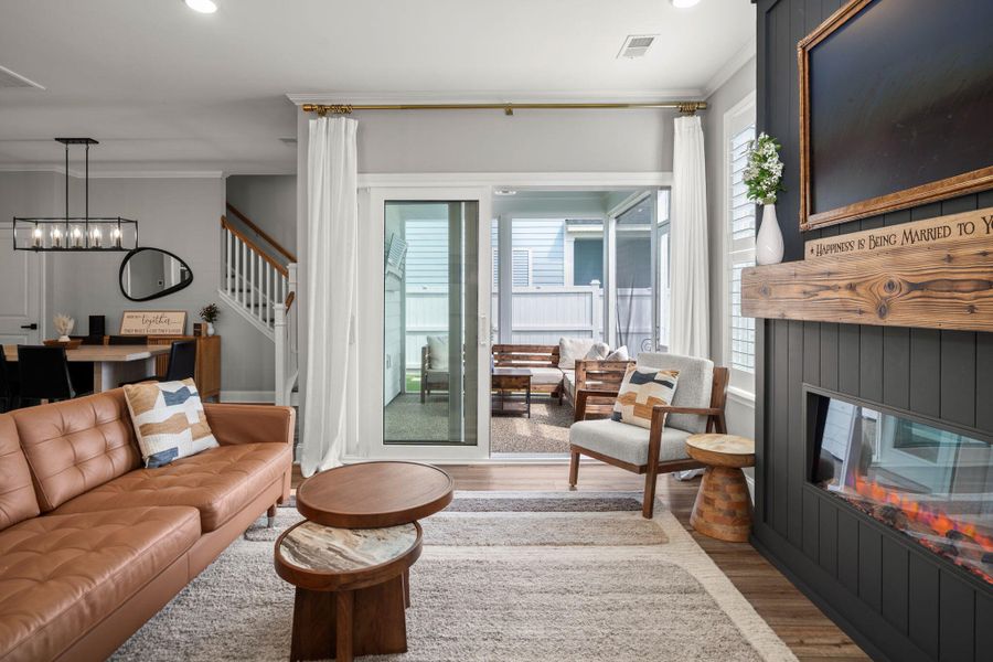 Furnished interior view inside a new home in Nexton, Summerville (Image 6). Furnished interior view inside a new home in Nexton, Summerville (Image 6).