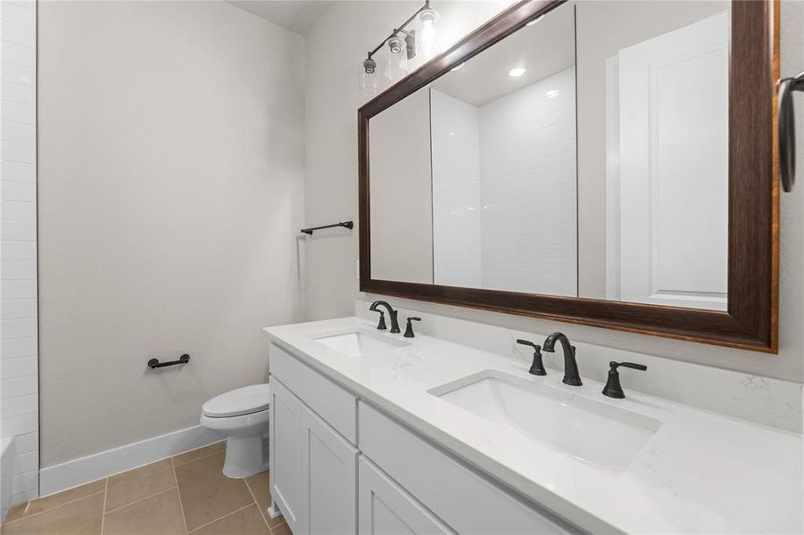 Furnished interior in a model home at King Crossing Estates in Van Alstyne (Image 4).