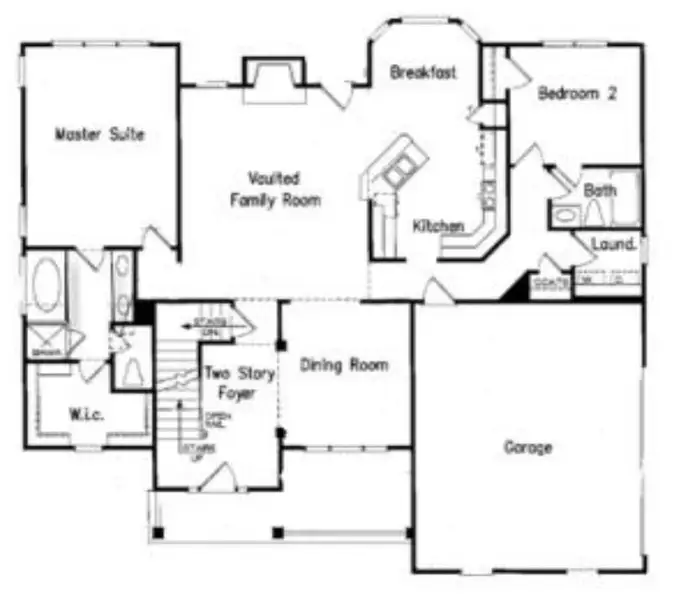 2D floor plan layout for the Brookhaven by Sentinel Builders, Inc. in Hannah’s Grove, Halls, TN (Image 1). 2D floor plan layout for the Brookhaven by Sentinel Builders, Inc. in Hannah’s Grove, Halls, TN (Image 1).