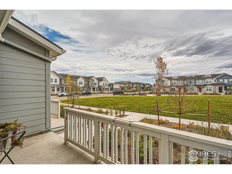 Overlooking the Open Space Off the Front Patio