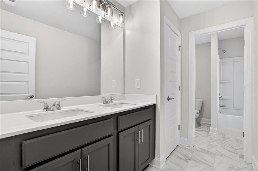 Furnished interior view inside a new home in Waters Edge, Mansfield (Image 5).