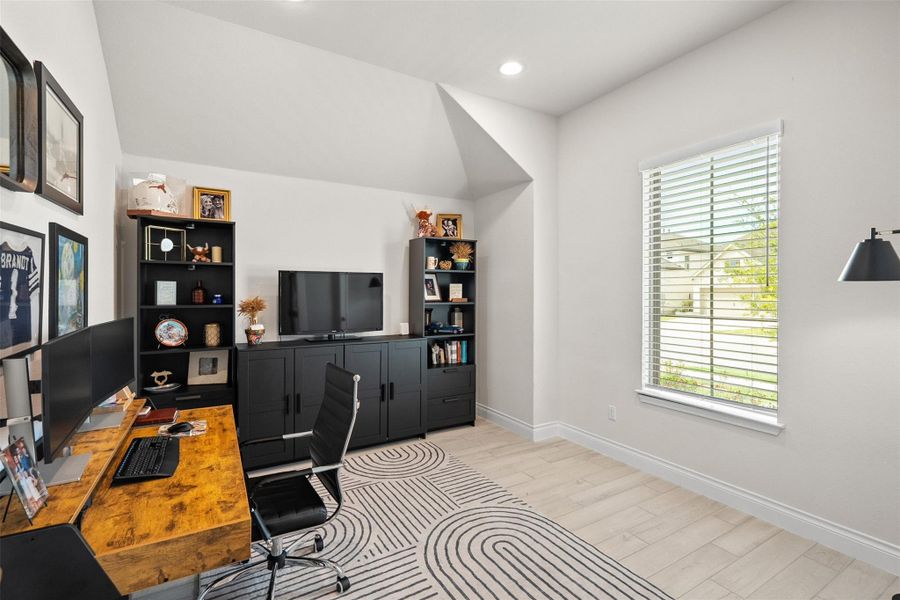 Furnished interior view inside a new home in Santa Rita Ranch 50', Liberty Hill (Image 9). Furnished interior view inside a new home in Santa Rita Ranch 50', Liberty Hill (Image 9).