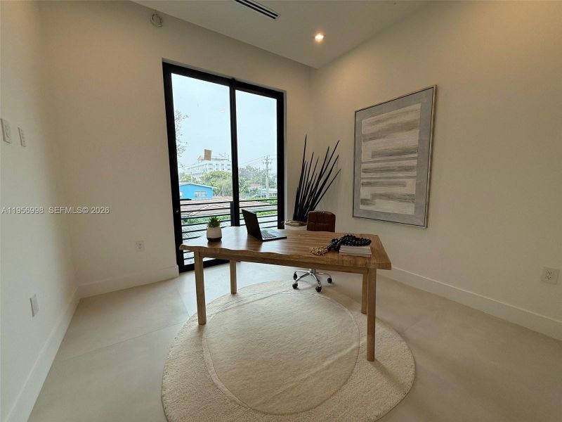 Furnished interior view inside a new home in , Miami (Image 12).