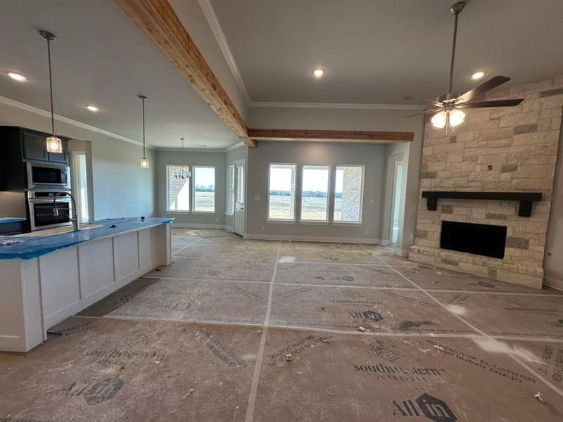 In-progress construction of a new home in Fannin Ranch, Leonard, TX (Image 14).