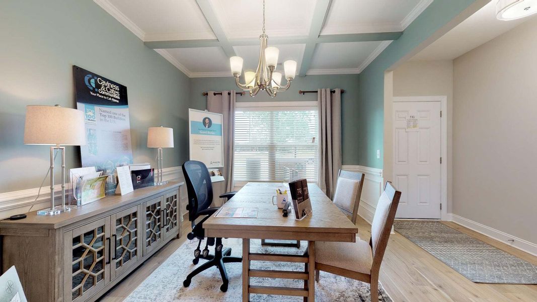 Representative furnished interior of a home built from the Rivermist by Caviness & Cates Communities in Maggie Way, Wendell (Image 156).