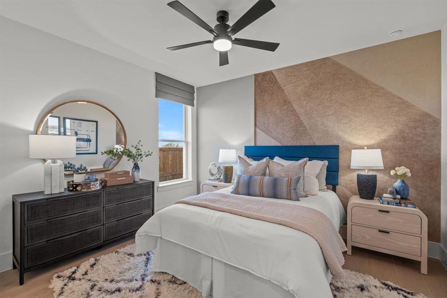 Furnished interior view inside a new home in East Village - Classic Series, Frisco (Image 32).