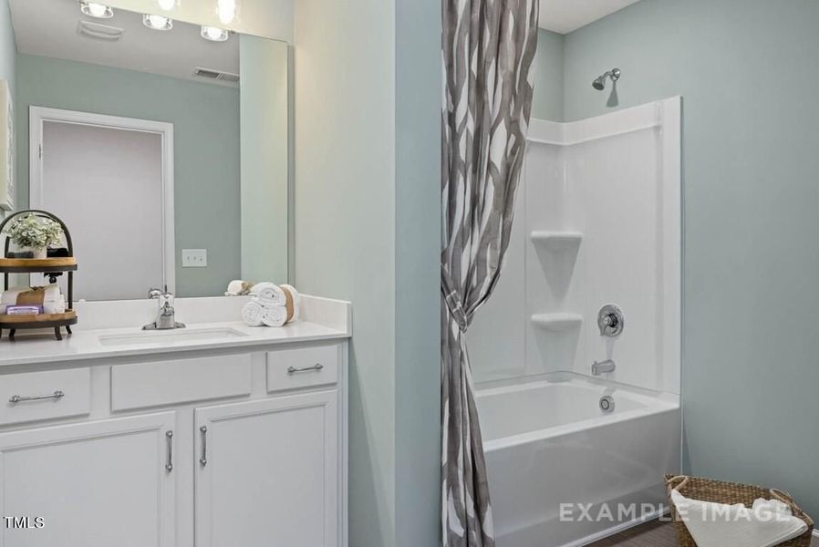 Furnished interior view inside a new home in Glenmere, Knightdale (Image 34).