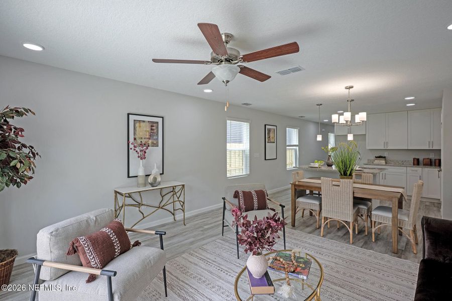 Furnished interior view inside a new home in , Jacksonville (Image 20).
