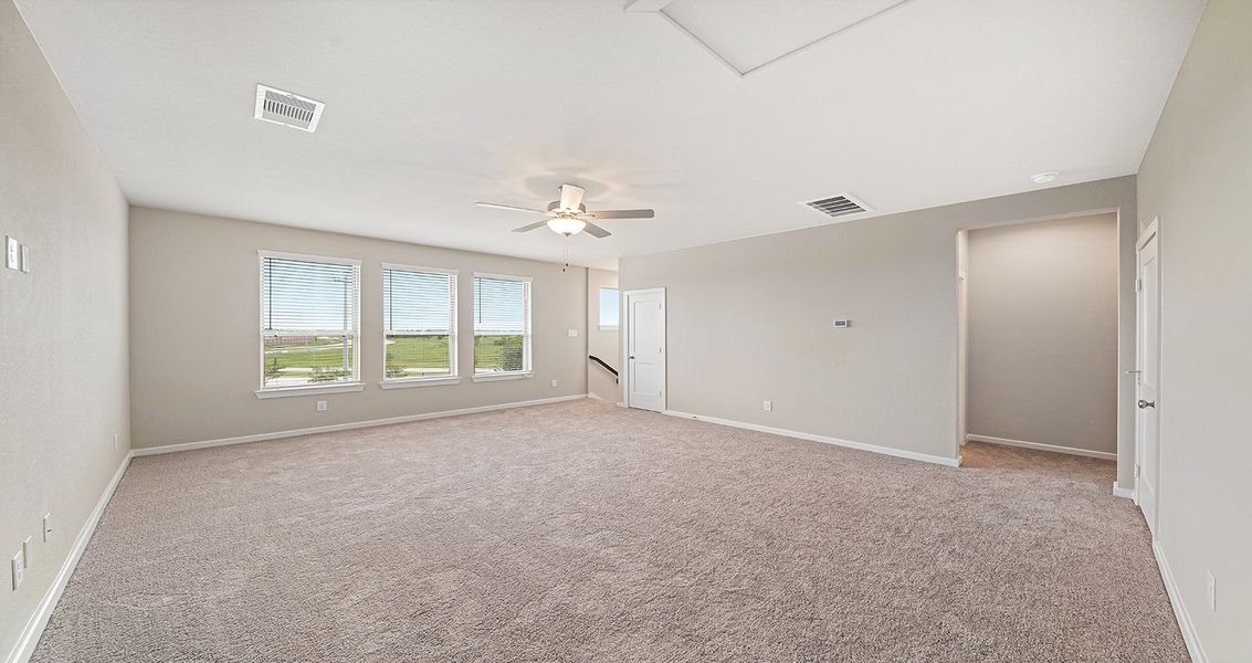 Spacious, unfurnished interior of a new home in The Highlands, Porter (Image 19). Spacious, unfurnished interior of a new home in The Highlands, Porter (Image 19).