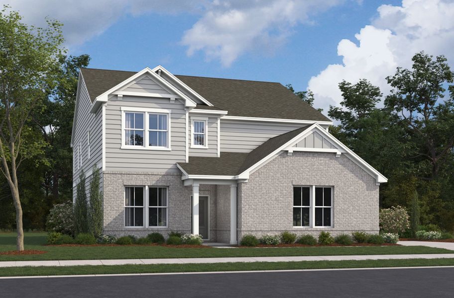Representative exterior photo of a completed home built from the Shelby by Beazer Homes in Acacia, Cumming, GA (Image 17). Representative exterior photo of a completed home built from the Shelby by Beazer Homes in Acacia, Cumming, GA (Image 17).