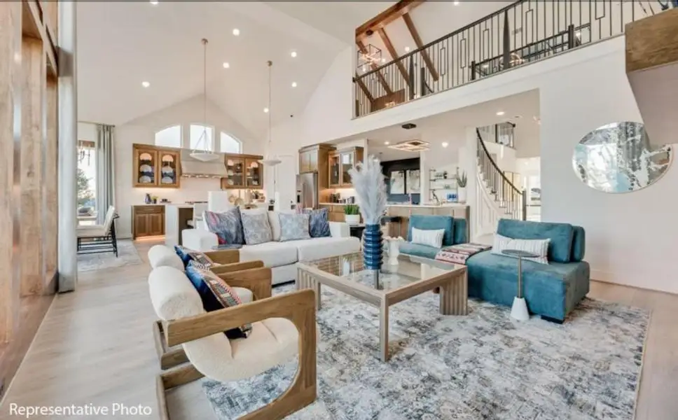 Furnished interior view inside a new home in Grand Estates of Anna, Anna (Image 8). Furnished interior view inside a new home in Grand Estates of Anna, Anna (Image 8).