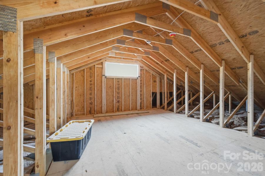 Upstairs Storage Area Could Be Finished for More Living Space Upstairs Storage Area Could Be Finished for More Living Space
