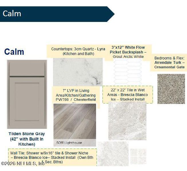 Sample of building materials used in homes in Hyland Trail, Green Cove Springs (Image 23).