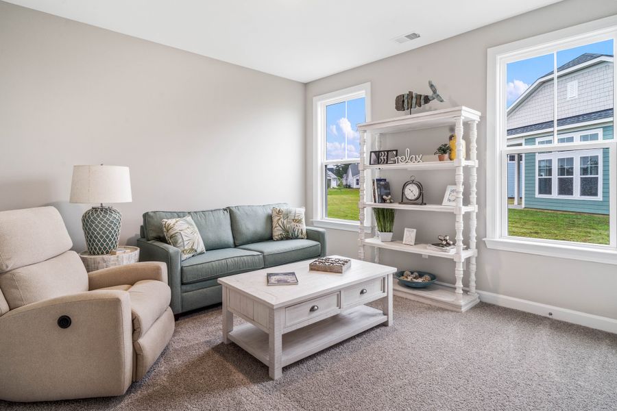 Representative furnished interior of a home built from the The Goldenrod by Chesapeake Homes in Bridgewater - Waterside Village, Little River (Image 27).